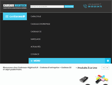 Tablet Screenshot of cadeaux-hightech.fr